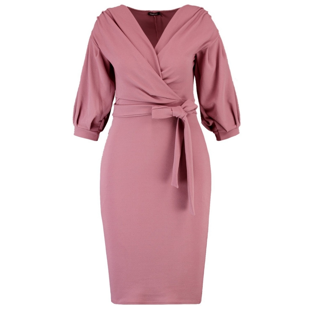 Wrap Midi Dress